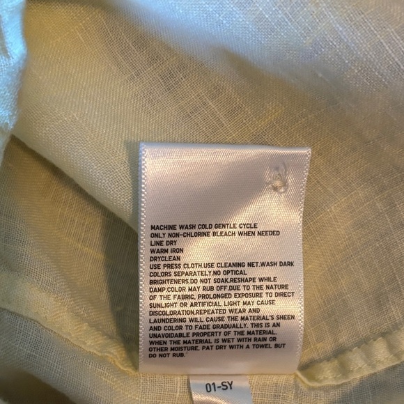Uniqlo Women’s Butter Yellow Shirt 100% Linen
Size XL - Picture 6 of 8